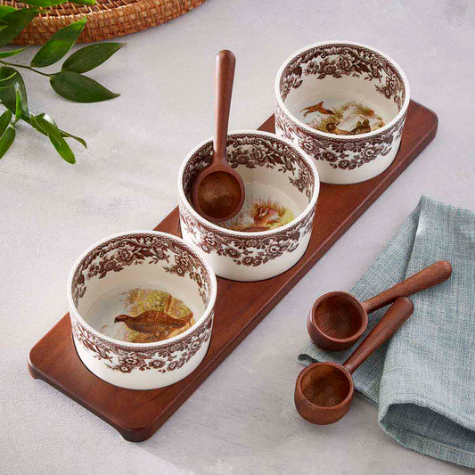 Spode Woodland 7 Piece Condiment Set