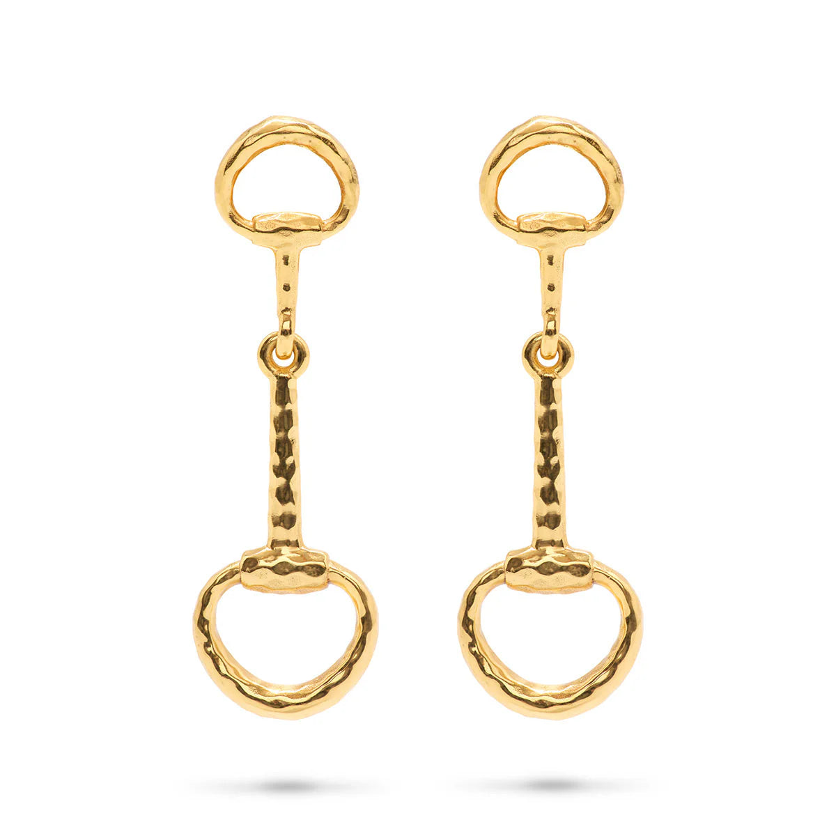 Capucine De Wulf Equestrian Snaffle Bit Earrings- Gold