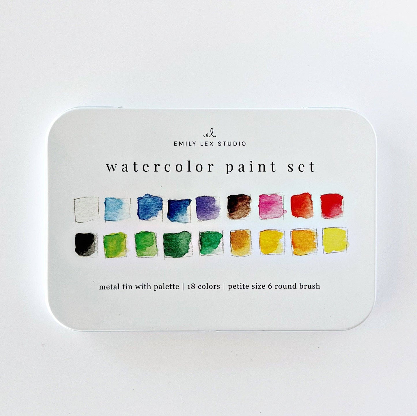 The Porch Watercolor paint set 18 colors with brush