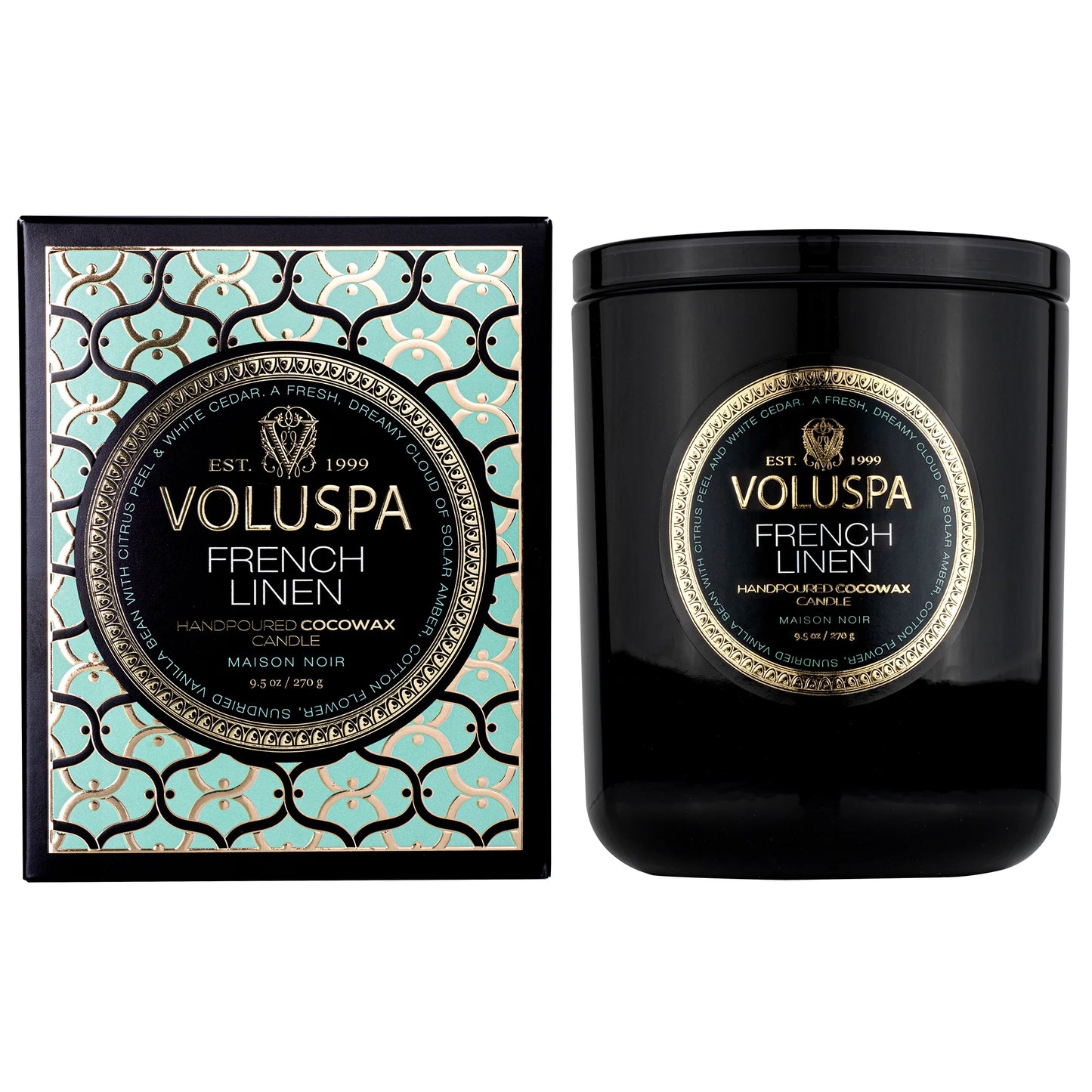 Voluspa French Linen Classic Candle