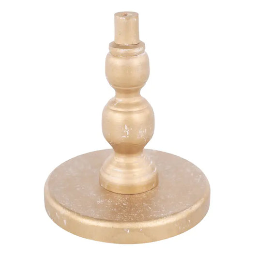 The Porch Glory Haus Gold Wood Base for Toppers