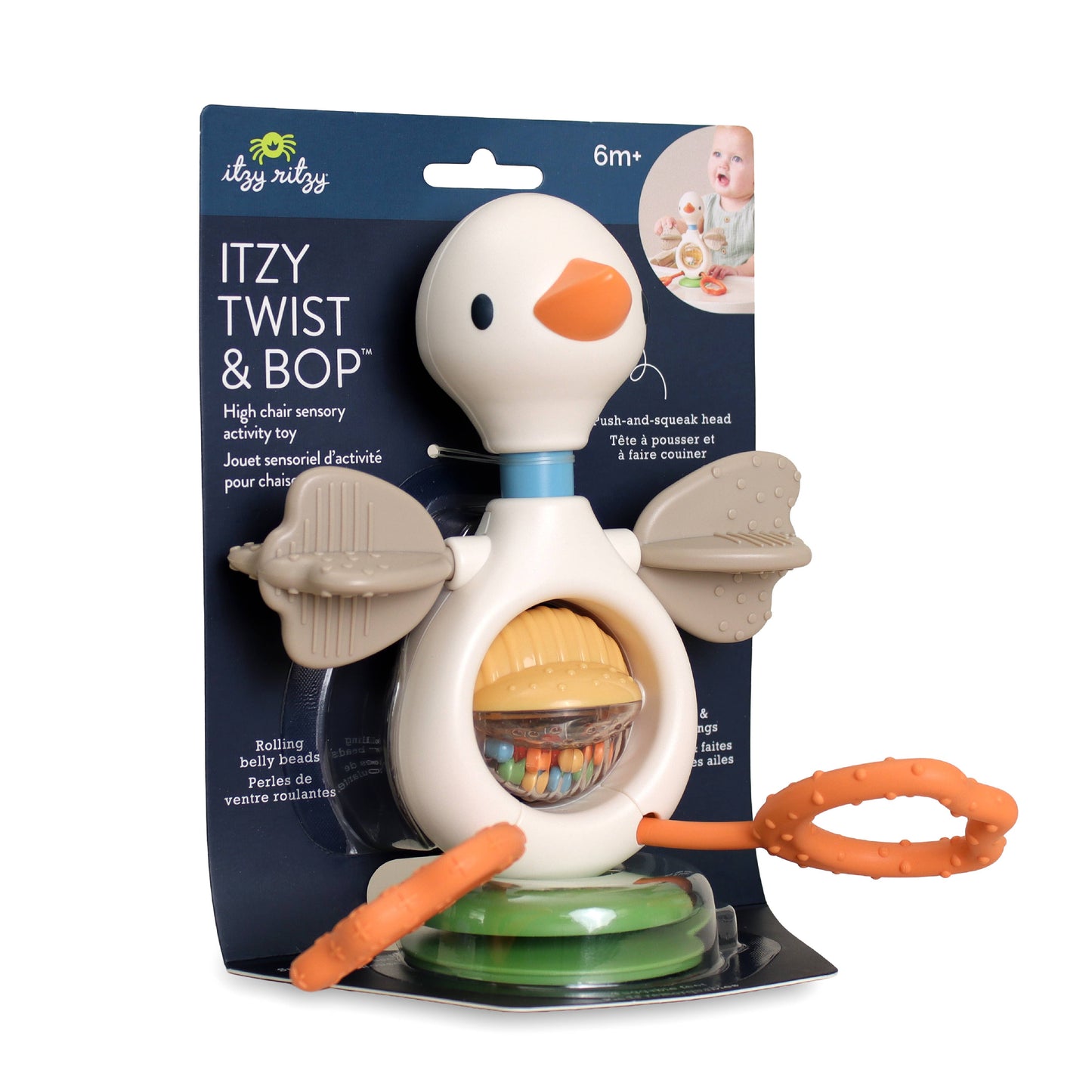 *The Porch NEW* Itzy Twist & Bop™ - High Chair Sensory Toy Goose