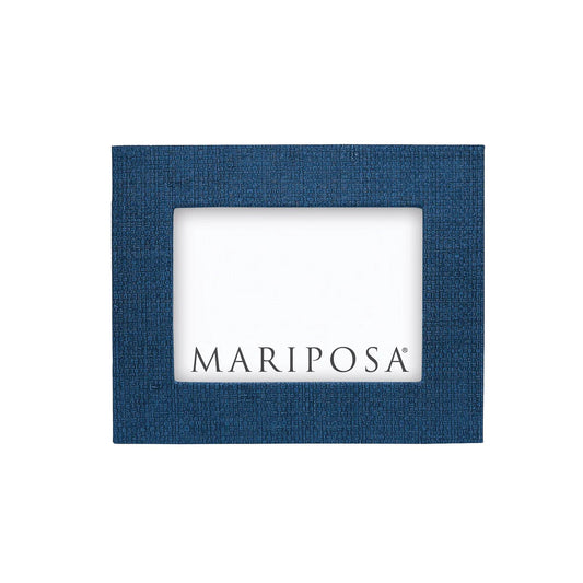 Mariposa Indigo Blue Faux Grass 4x6 Frame