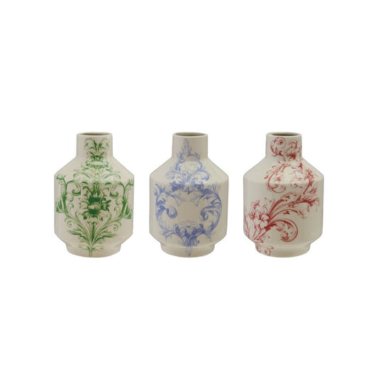 The Porch Hazel Mazel Stoneware Vase with Design