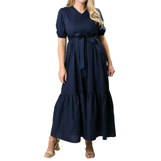 Top It Off Navy Gemma Dress