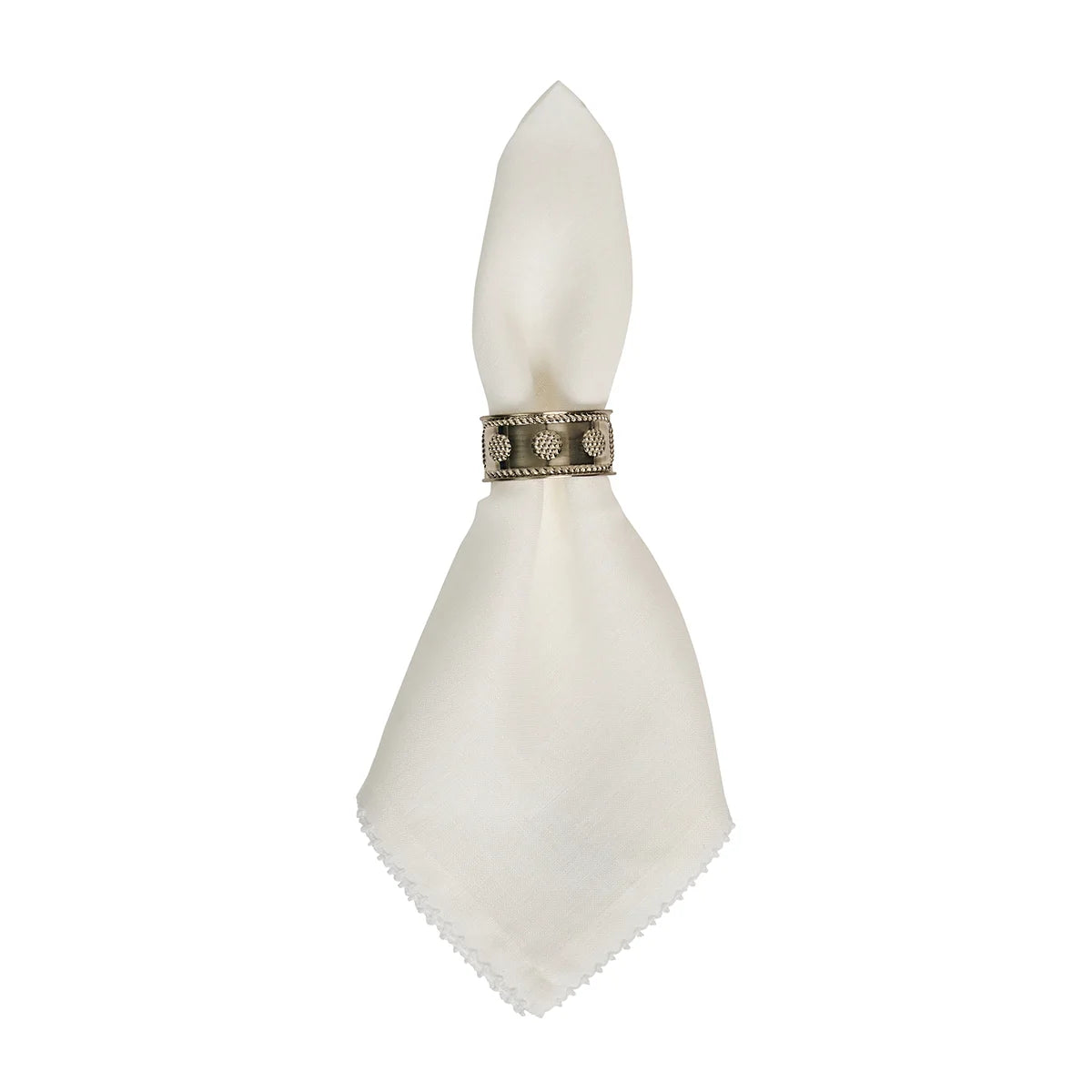 Juliska Berry Scallop Napkin- Whitewash