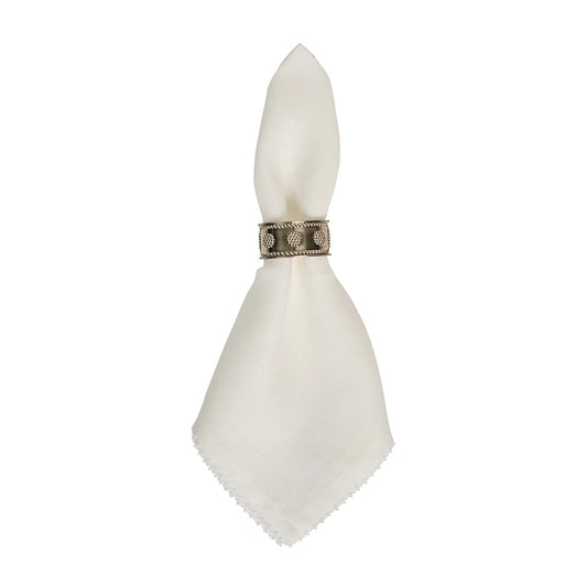 Juliska Berry Scallop Napkin- Whitewash