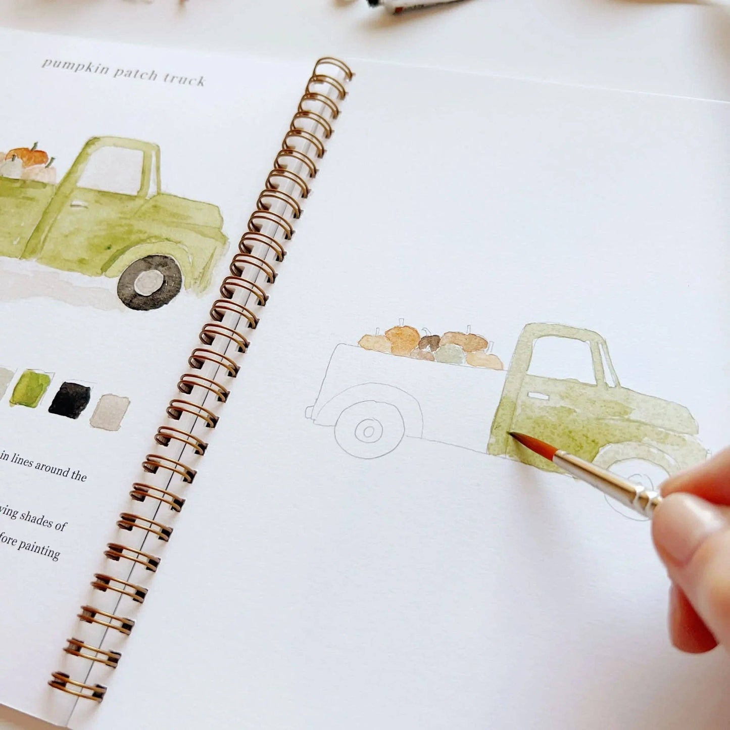 The Porch Autumn watercolor workbook