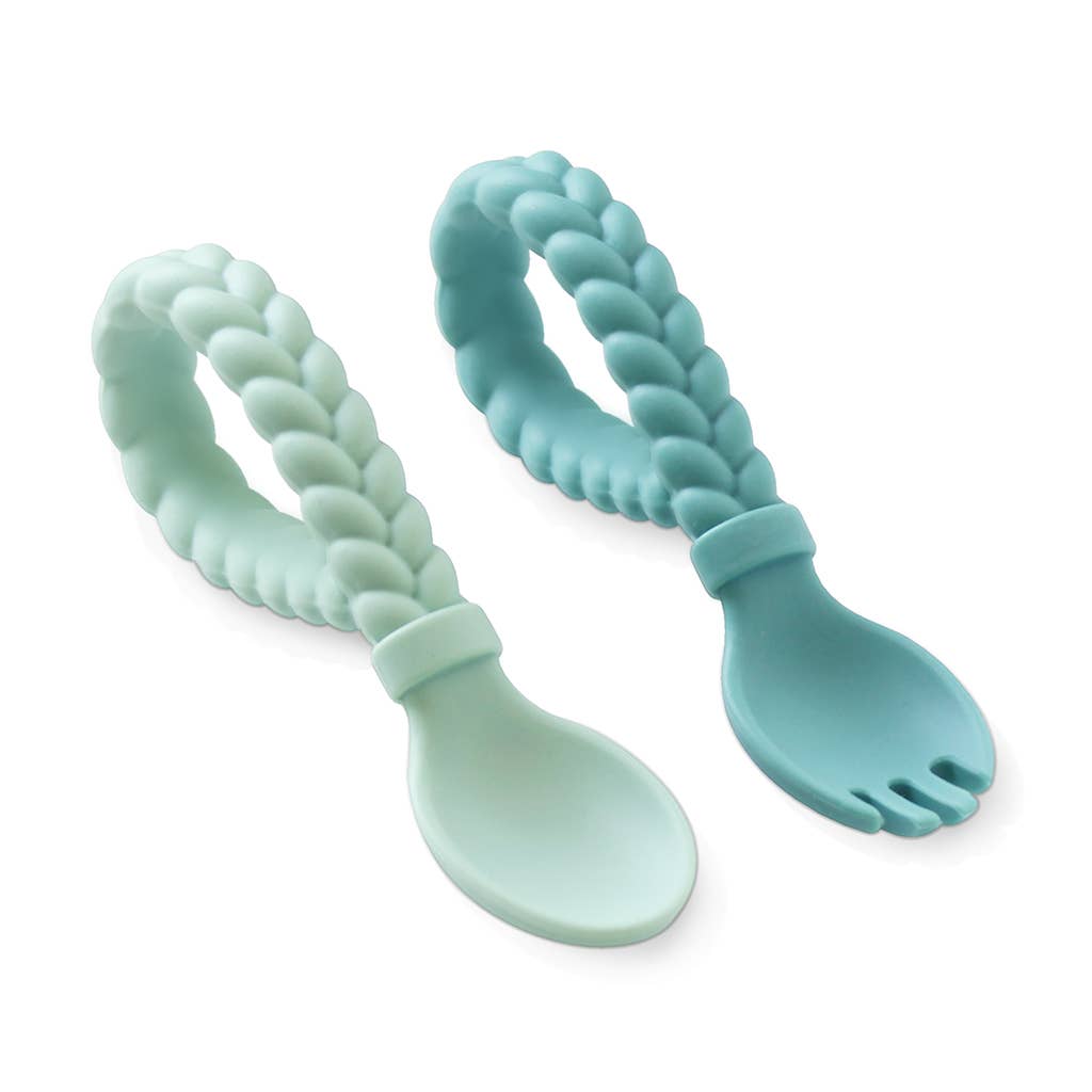 The Porch Sweetie Spoons™ Spoon + Fork Set: Pink