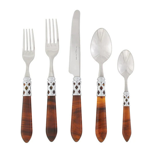 Vietri Aladdin Brilliant Five-Piece Place Setting- Tortoiseshell