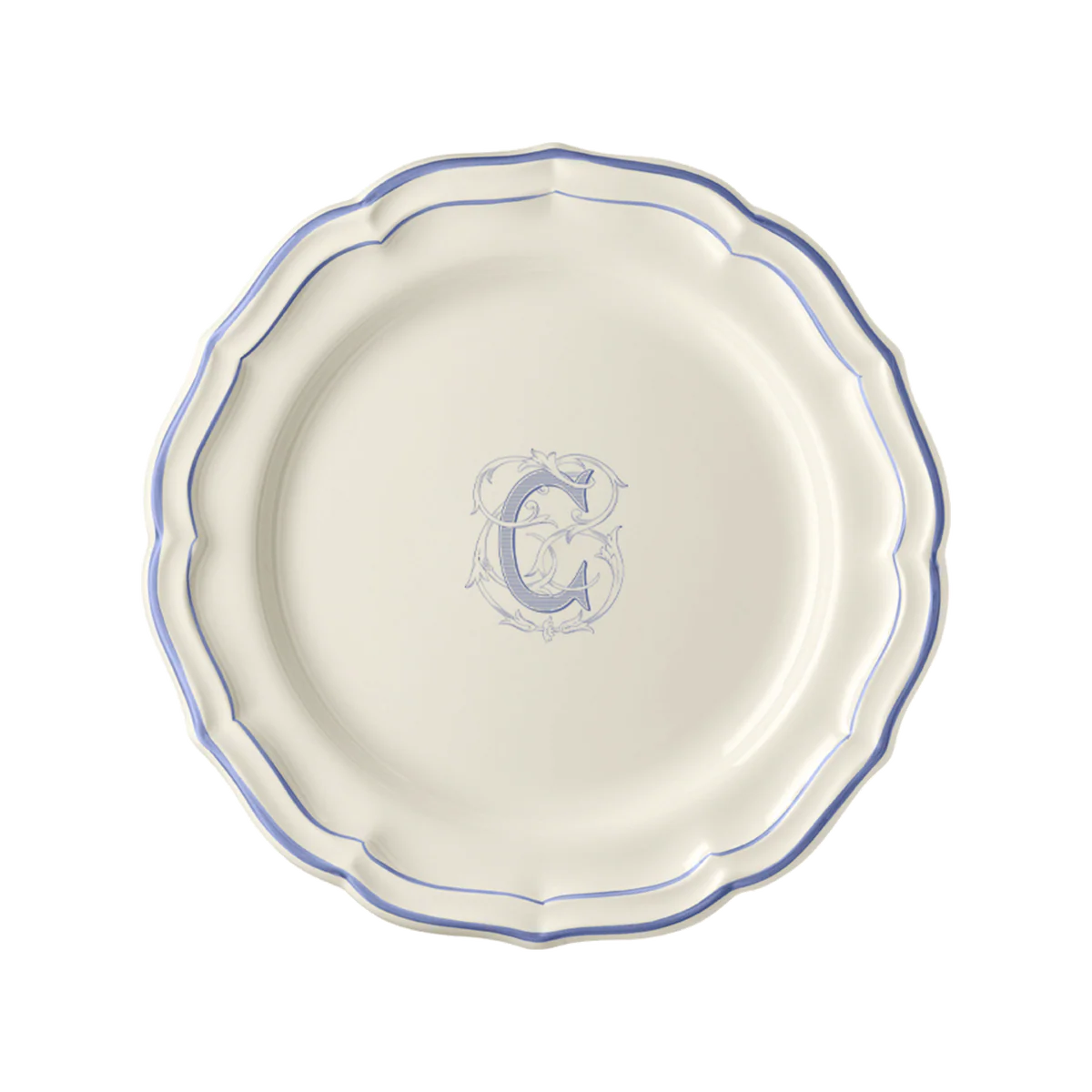 Gien Filet Bleu Dinner Plate