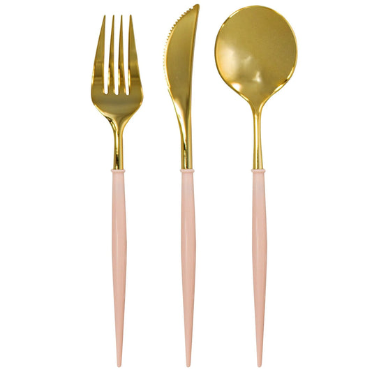 Sophistiplate Blush Utensils 24 Pieces