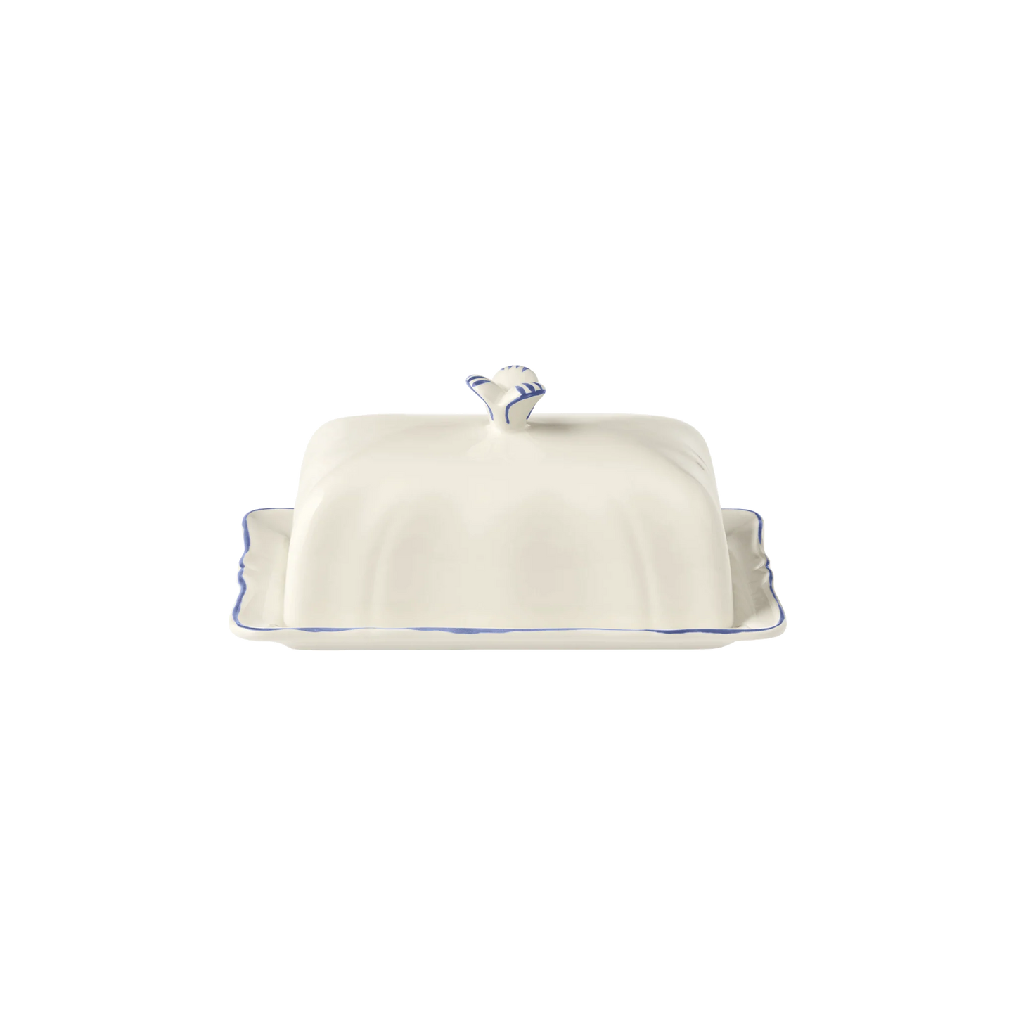 Gien Filet Blue Butter Dish