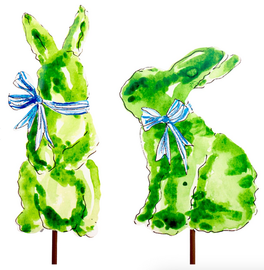 The Porch The Round Top Collection Boxwood Bunnies