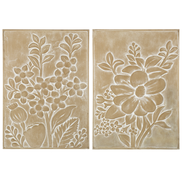 The Porch CBK Home Embossed Floral Wall Art Set