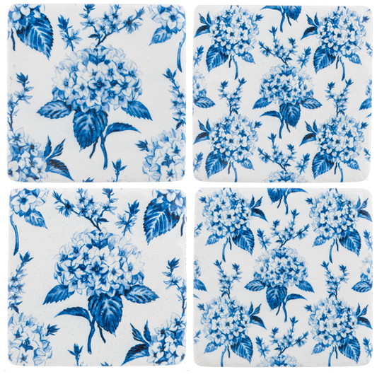 The Porch CBK Home Set of 4 Hydrangea Coasters