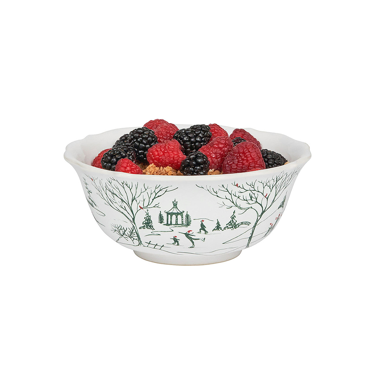 Juliska Country Estate Winter Frolic Cereal/Ice Cream Bowl- Evergreen