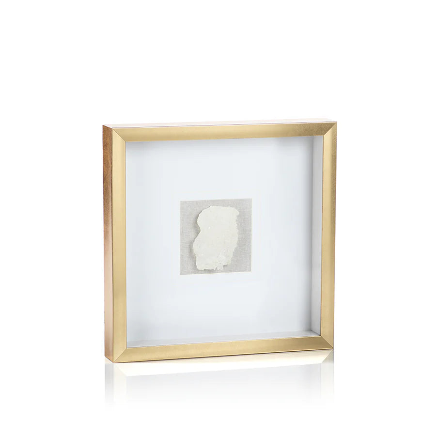 Zodax Gold Framed Crystal 16x16x2.5