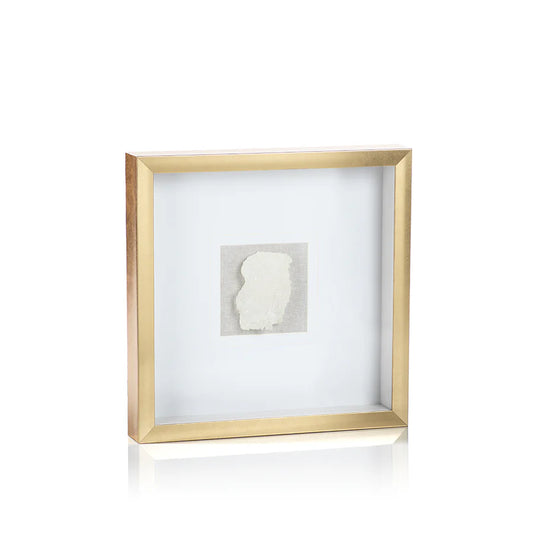 Zodax Gold Framed Crystal 16x16x2.5