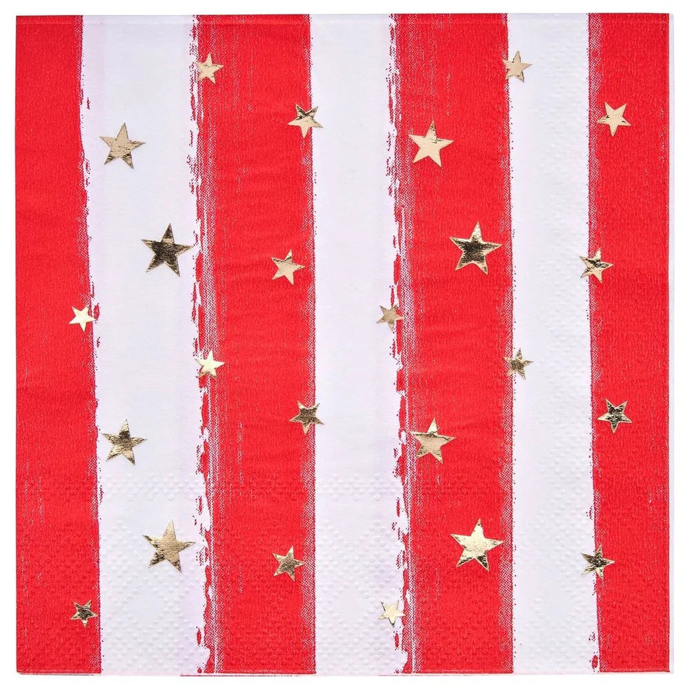 Sophistiplate Stars and Stripes Cocktail Napkin