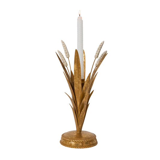 Juliska Forest Walk Wheat Candlestick -Gold