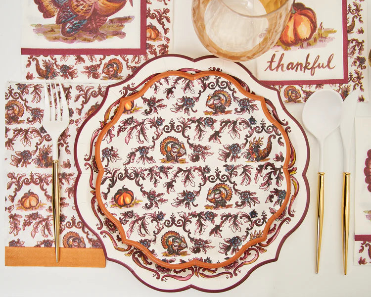 Sophistiplate Thanksgiving Fall Salad Dessert Plate