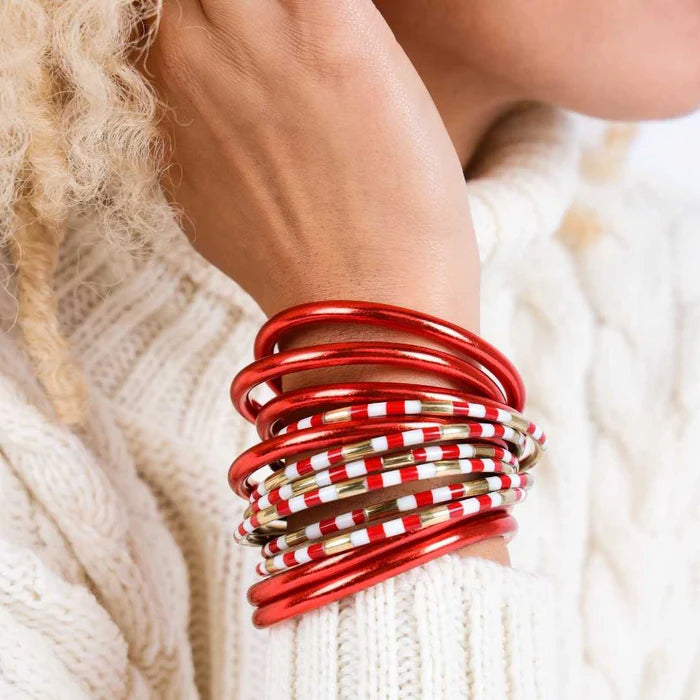 BuDhagirl All Weather Bangles Crimson Set of 3