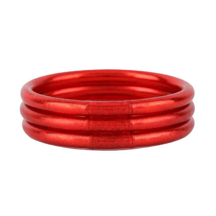 BuDhagirl All Weather Bangles Crimson Set of 3