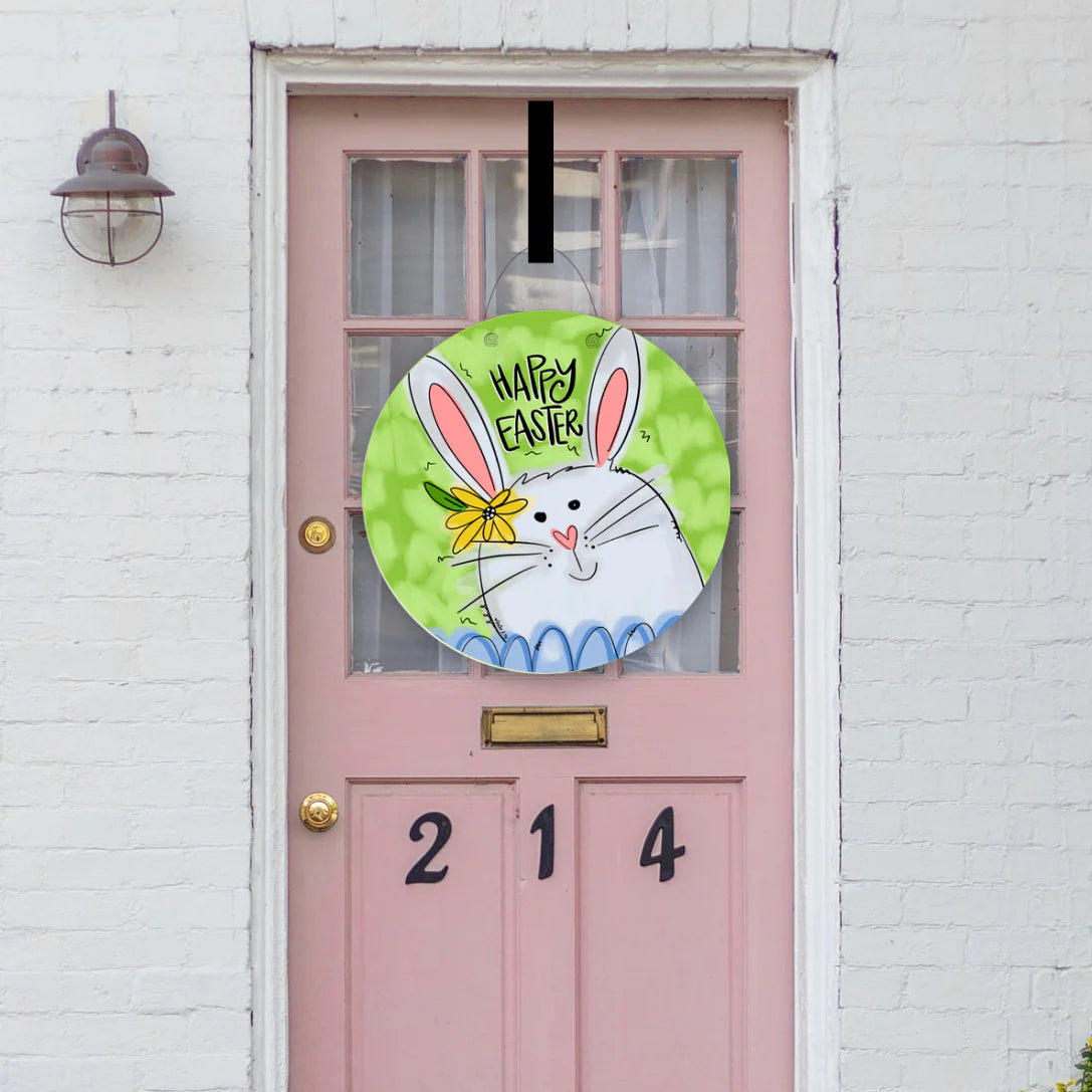The Porch Baxter and Me Bunny Doorhanger