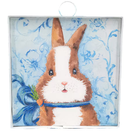 The Porch Round Top Baby Dutch Bunny Mini Art