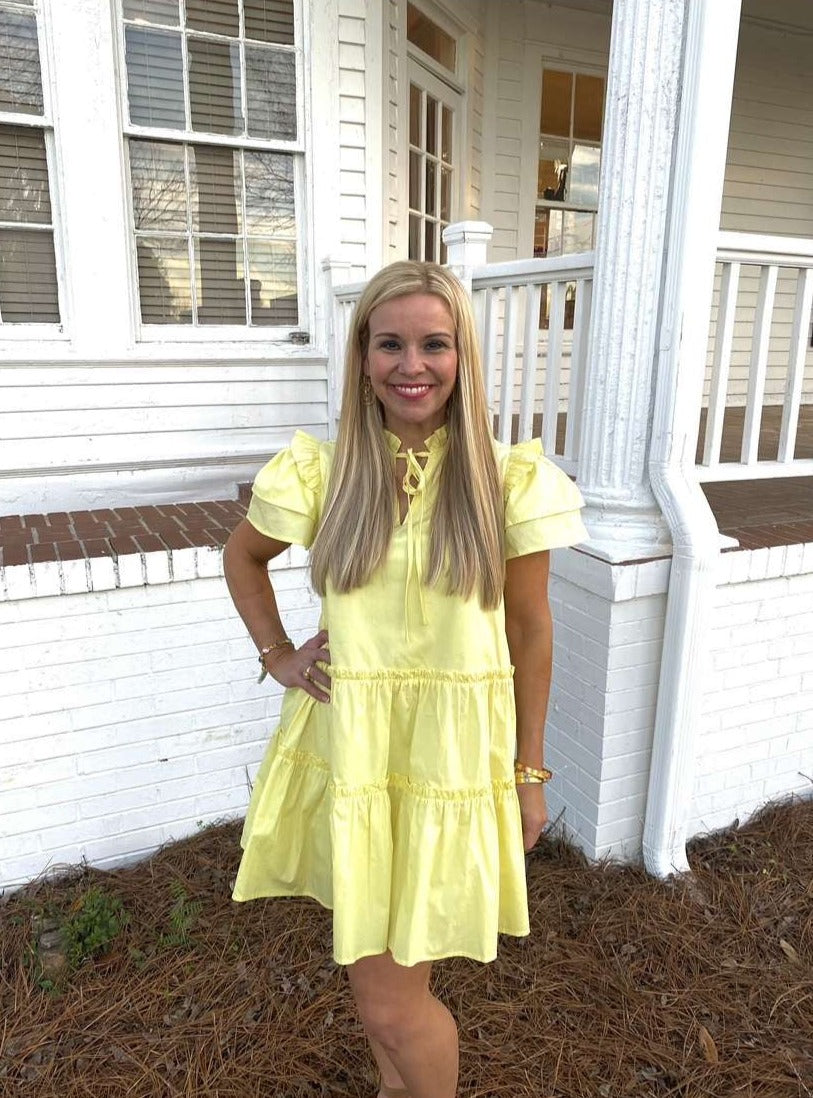 Little Miss Sunshine Yellow Dress