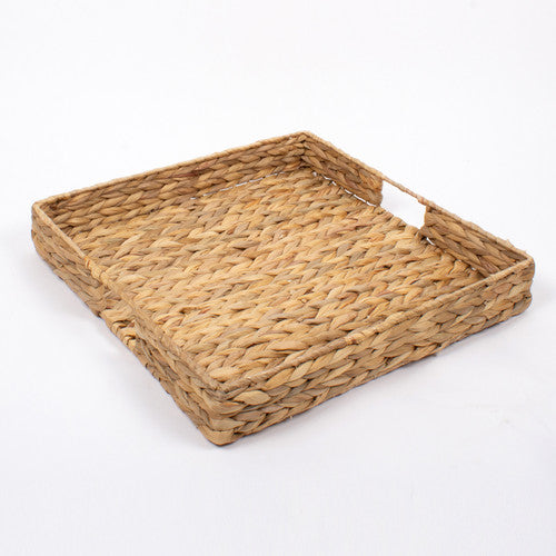 8 Oak Lane Natural Woven Square Tray