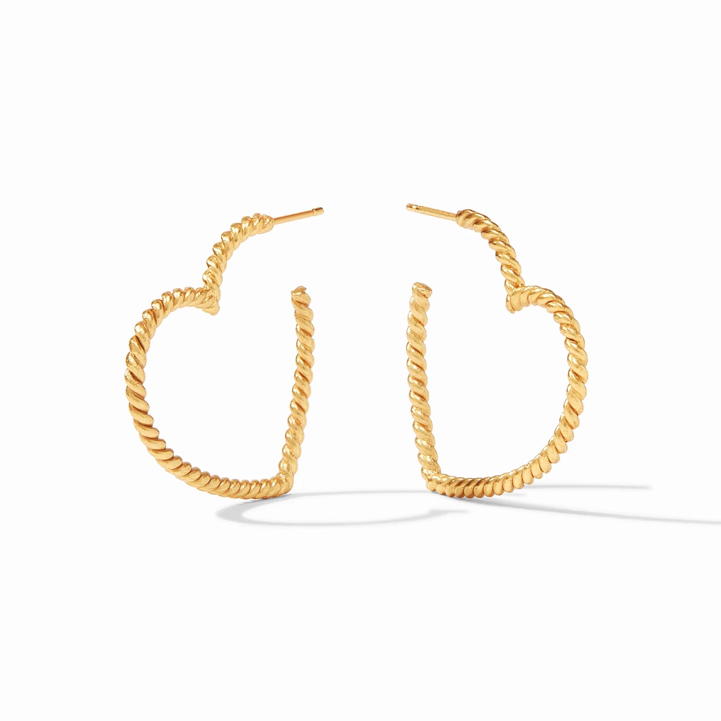 Julie Vos Esme Heart Hoop Earrings