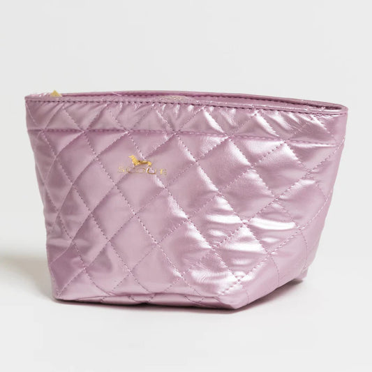 Scout Pink Quilted Crown Jewels Makeup Bag