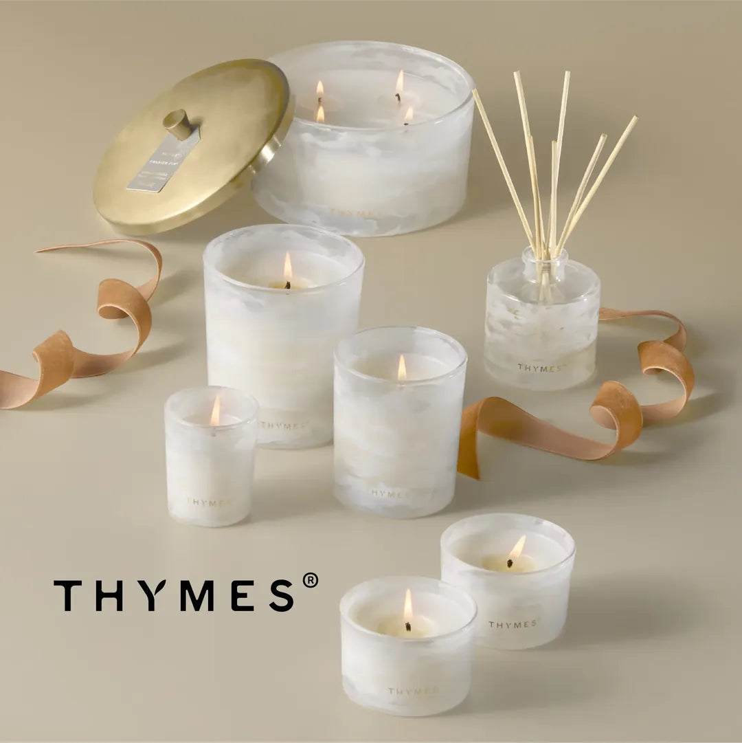 Thymes Frasier Fir Tidings Boxed Candle 6.5oz