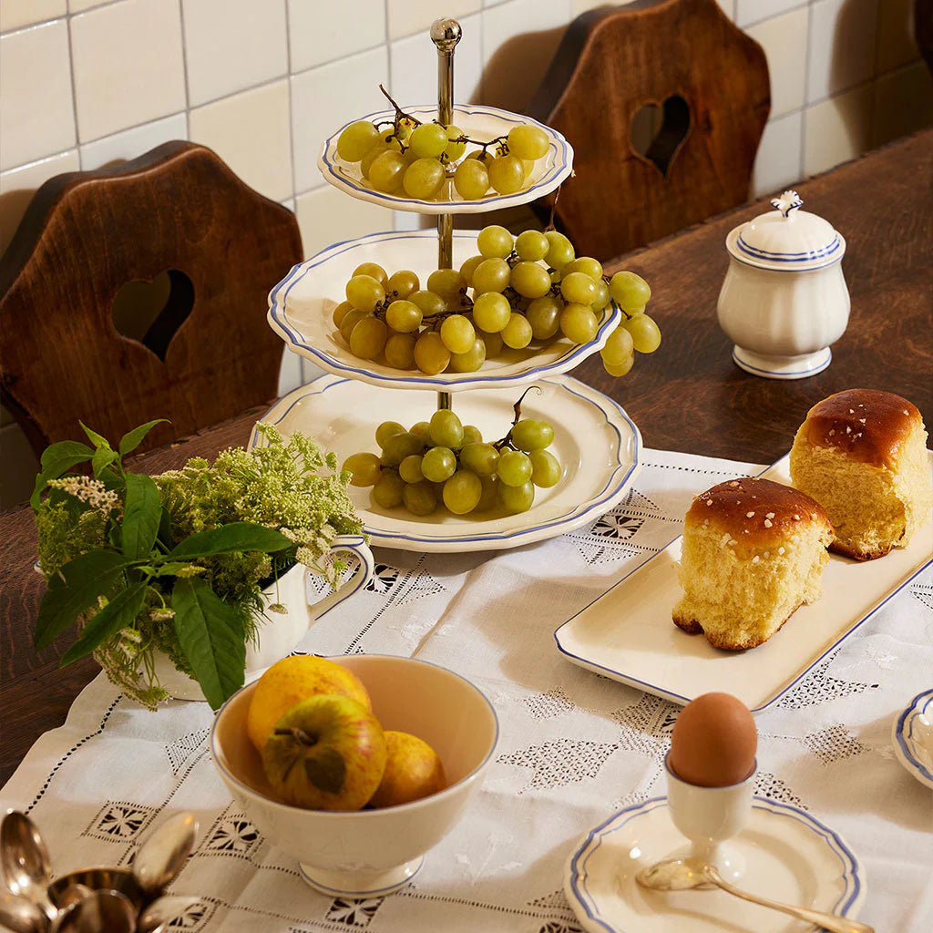 Gien Filet Blue Butter Dish