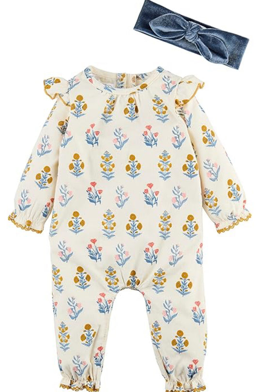 Mud Pie Pumpkin Spice Latte 3-6 Month Baby One Piece