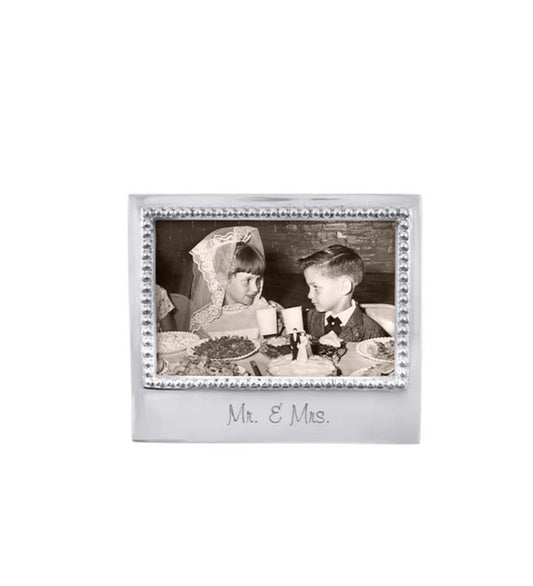 Mariposa Mr. & Mrs. Beaded 4x6 Picture Frame