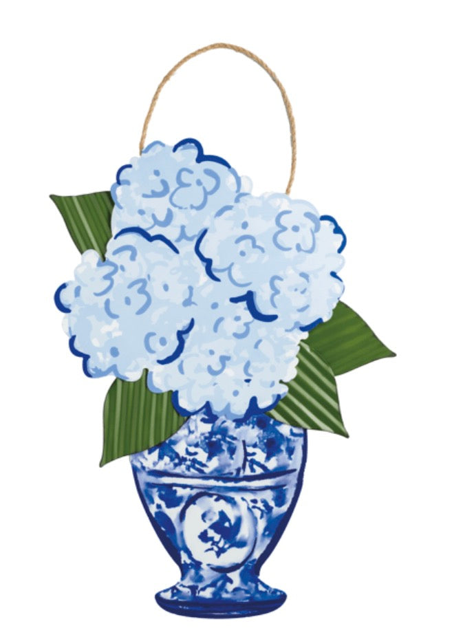 The Porch Mud Pie Hydrangea Doorhanger