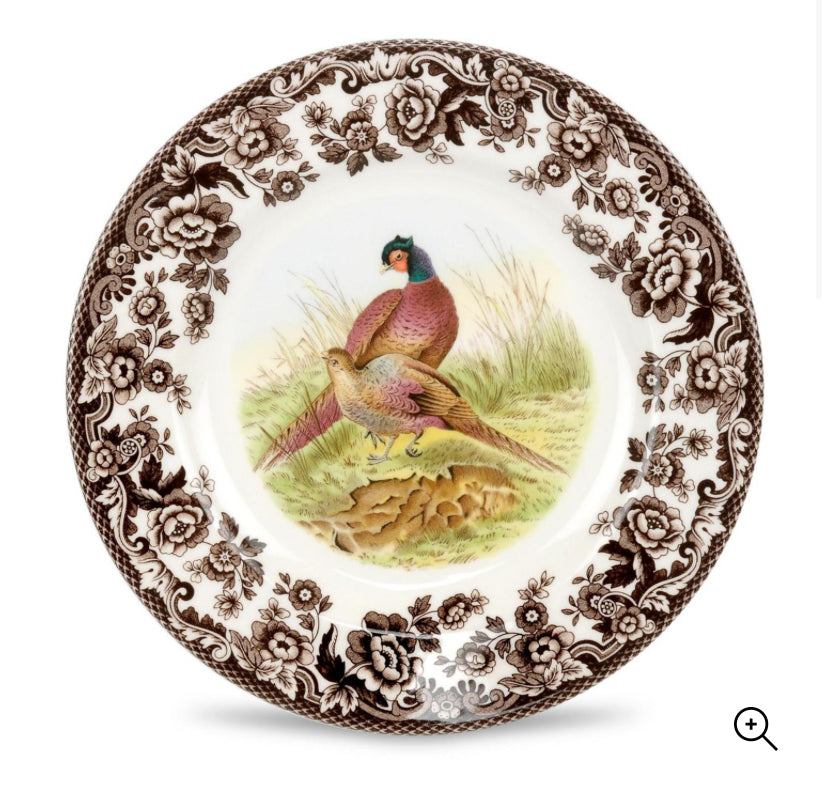 Spode Woodland Salad Plate, Pheasant