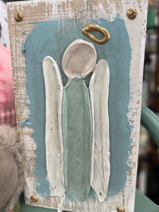 The Porch Art by Susan Decorative Angel Block