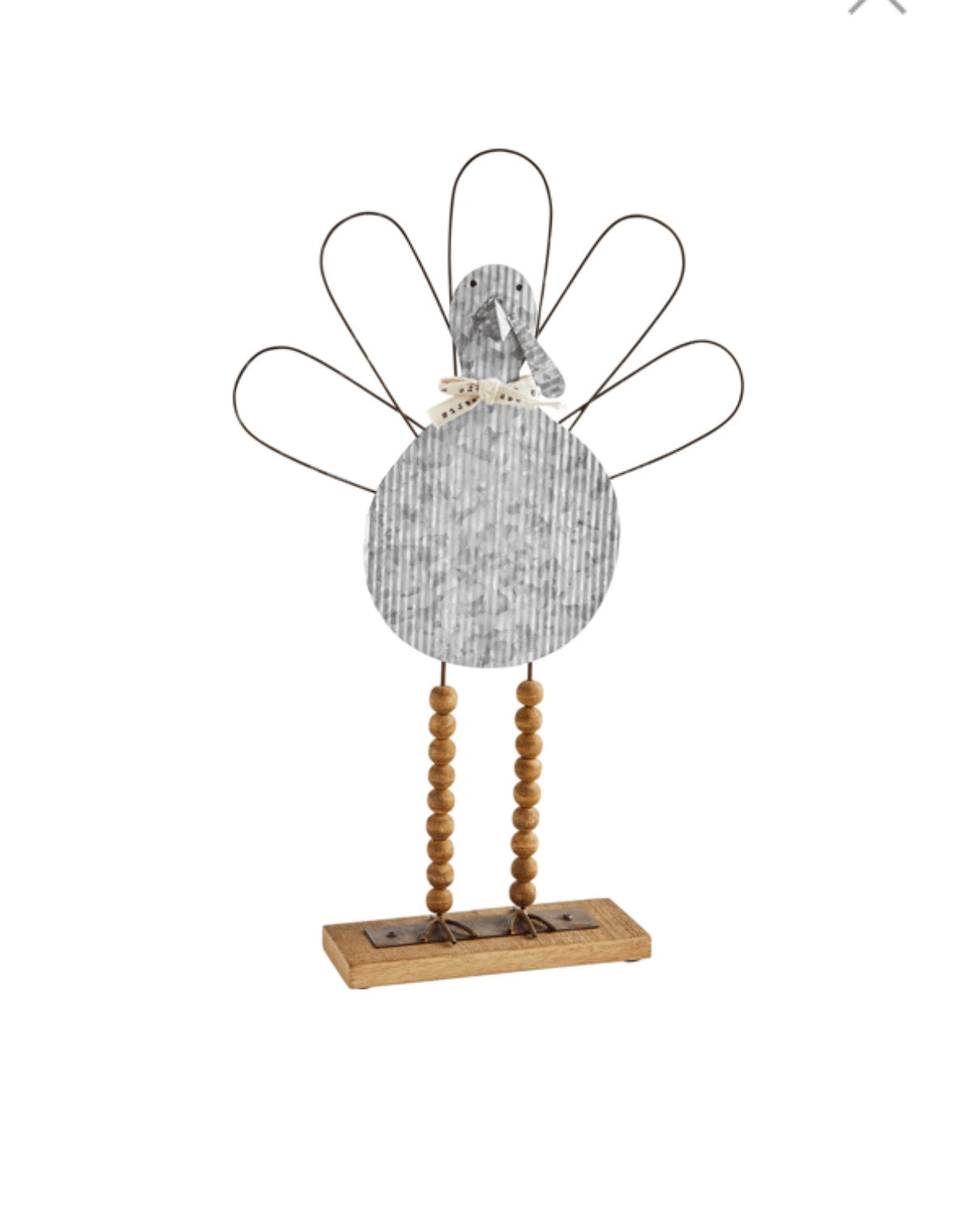 The Porch Mud Pie Tin Turkey Sitter