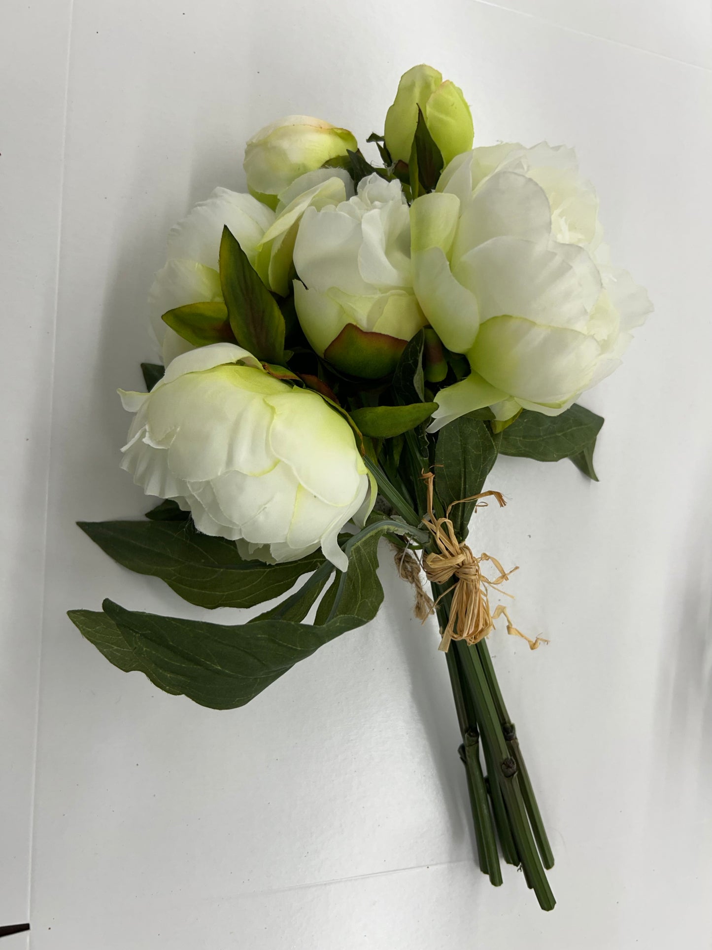 The Porch Faux White Peony Bundle