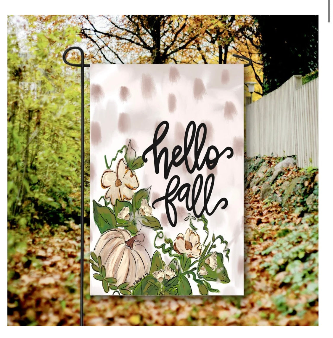 The Porch Cottonwood Fall Garden Flag