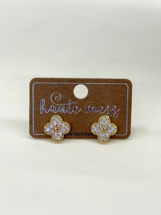 Haute Mess Classy Flower Stud Earrings