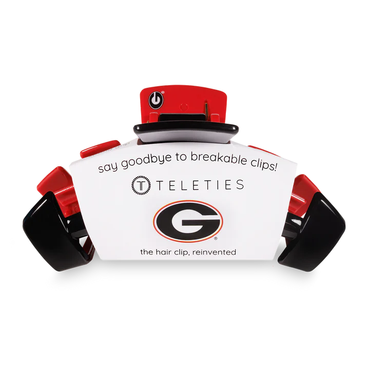 Teleties University of Georgia Large Claw Hair Clip