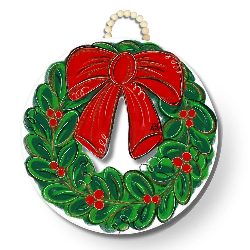 DK Designs Christmas Wreath Door Hanger