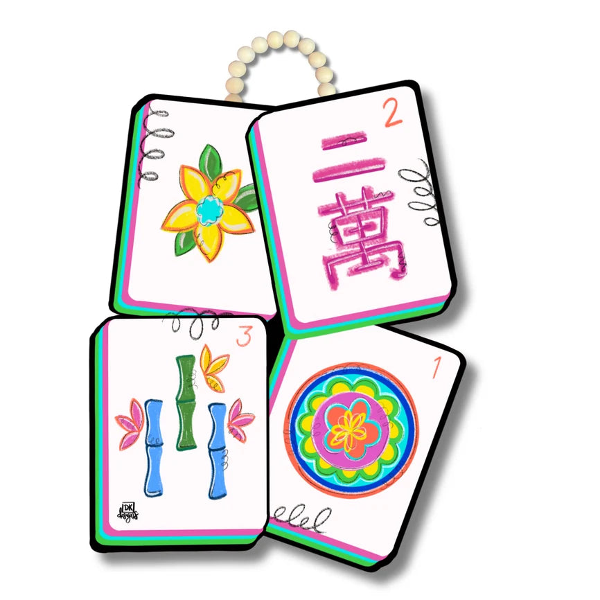 DK Designs Mahjong Door Hanger