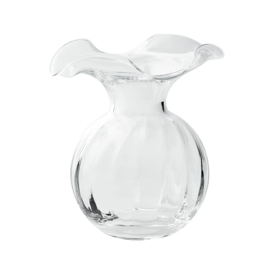 Vietri Hibiscus Glass Clear Vase