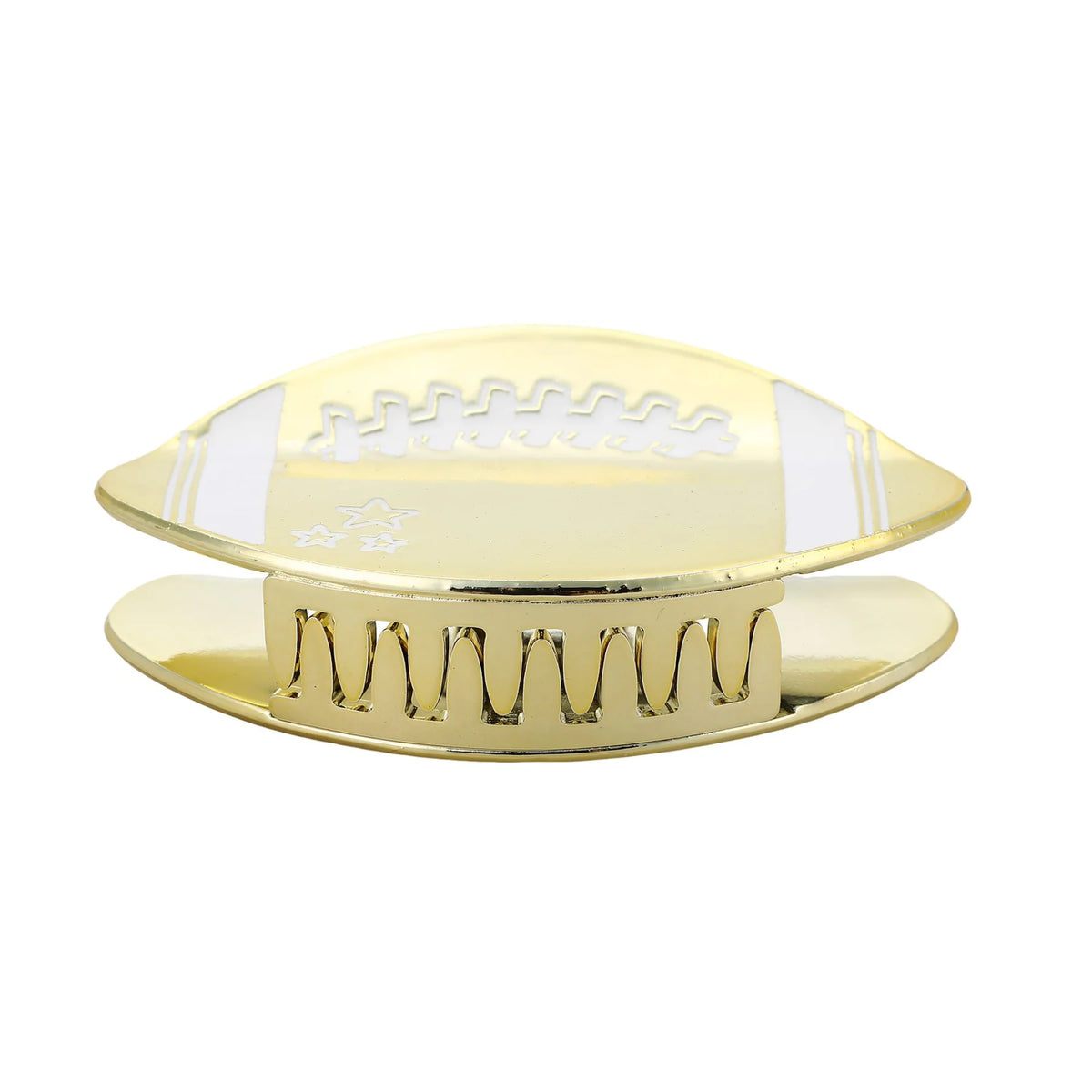 Packed Party "Go for the Gold" Football Hair Claw Clip